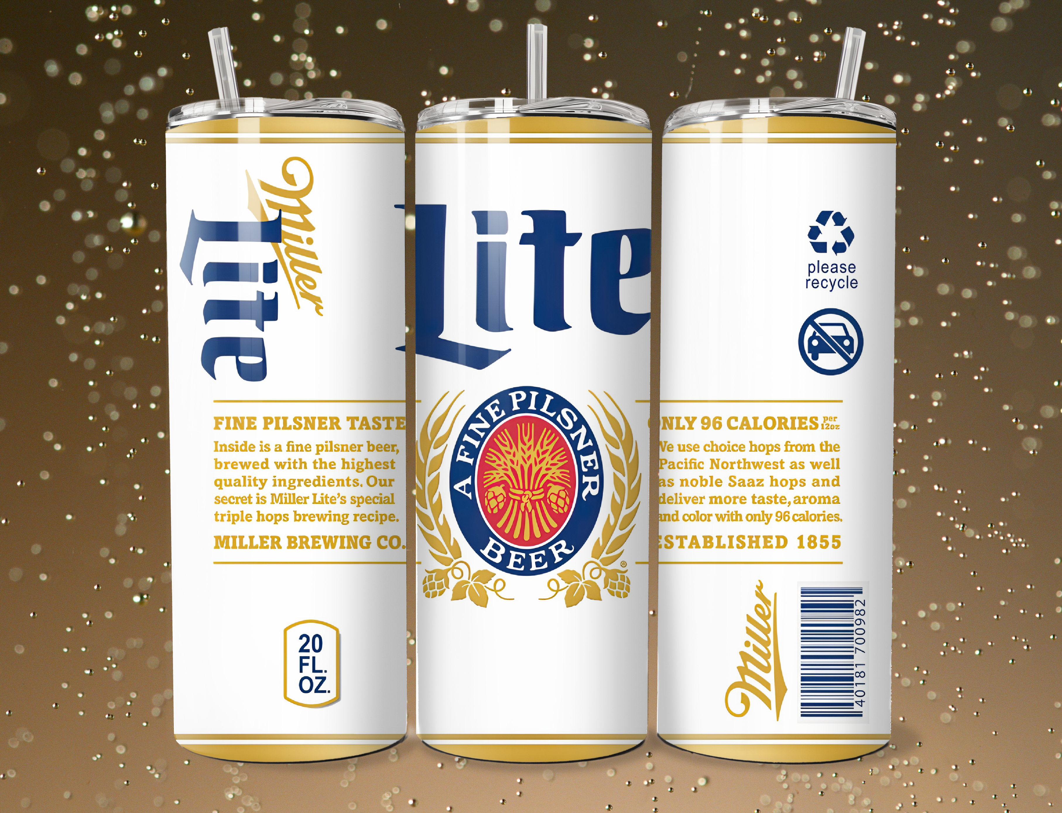 Miller Lite / Miller Lite Tumbler / Miller Lite Koozie / Miller Lite Y –  Farmhouse Fabrication