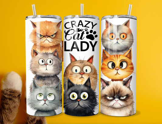 Crazy Cat Lady 20oz Tumbler