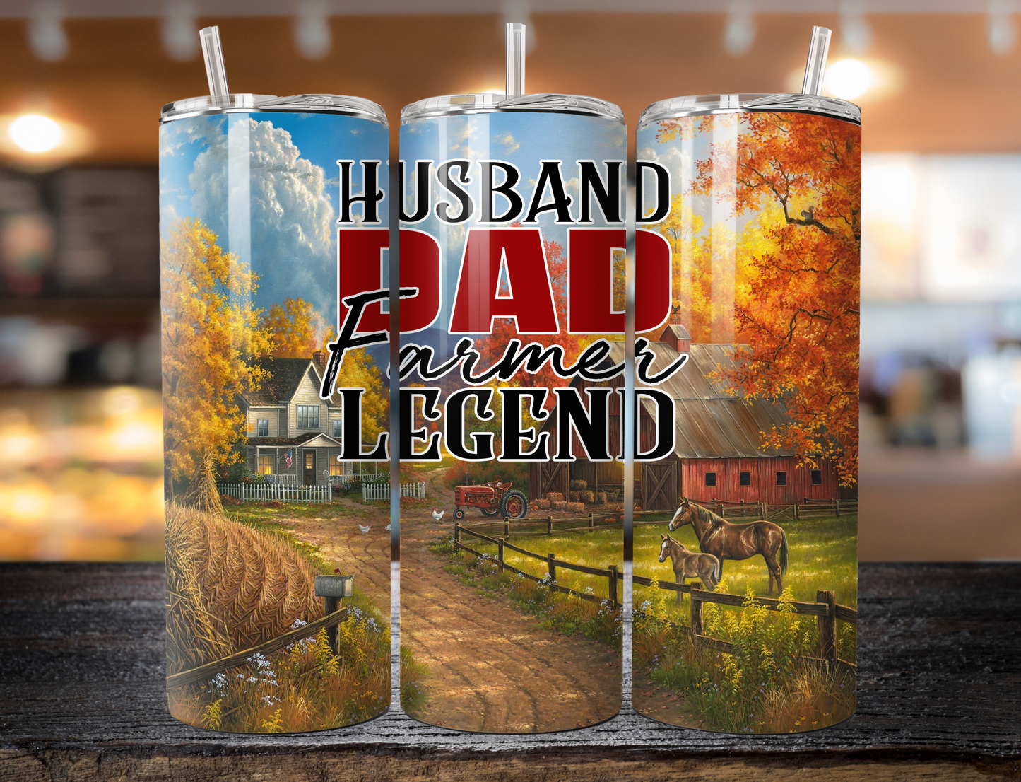 Farmer Dad Husband Legend 20oz Tumbler