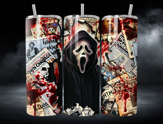 20oz Ghostface Tumbler