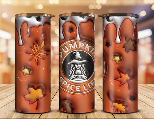 Puffy 20oz Fall Pumpkin Spice Life Tumbler